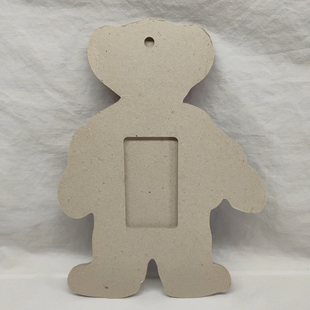 Vintage Y2K‎ Blue Jean Teddy Bear Nursery Baby Wall Plaques Decor